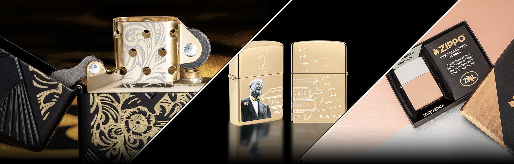 Banner for the Zippo Collectible Lighters collection