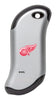 Front shot of NHL Detroit Red Wings: HeatBank® 9s Silver Rechargeable Hand Warmer