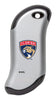 Front shot of NHL Florida Panthers: HeatBank® 9s Silver Rechargeable Hand Warmer