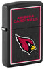 Front shot of NFL Arizona Cardinals Windproof Lighter standing at a 3/4 angle.