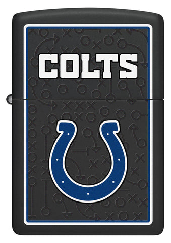Front shot of NFL Indianapolis Colts Windproof Lighter.