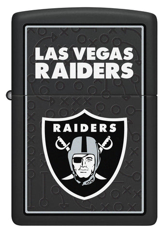 Front shot of NFL Las Vegas Raiders Windproof Lighter.