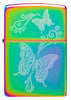 Front view of Zippo Butterfly Design Multi-Color Windproof Lighter.