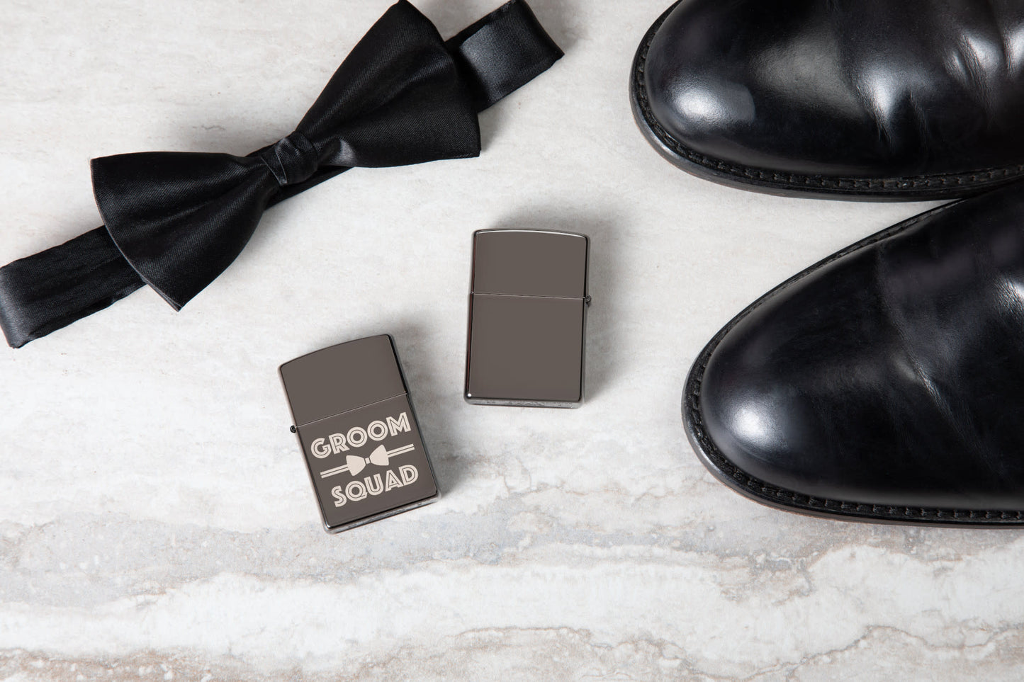 Lifestyle Image of Groomsquad Design Windproof Lighter