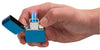 Double Torch Butane Lighter Insert lit in hand.