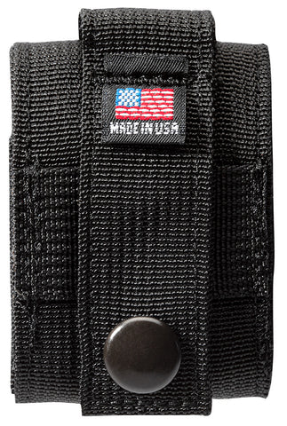 Back of Black Tactical Pouch with 