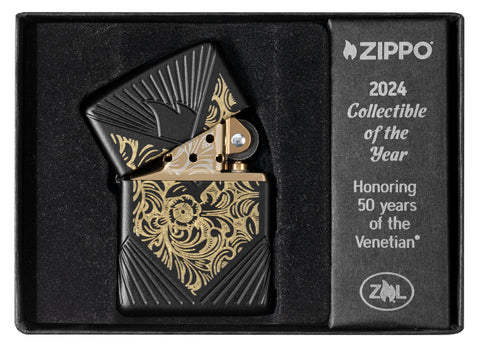 Zippo 2024 Collectible of the Year Windproof Lighter in its packaging.