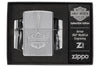 Zippo Harley-Davidson® Armor High Polish Chrome Windproof Lighter in its packaging.