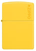 Front view of Zippo Classic Sunflower Logo Windproof Lighter.