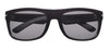 Front shot of Polarized Curved Sunglasses OB33 - Black