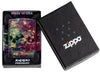 Zippo Galaxy Skull Design 540 Tumbled Brass Windproof Lighter in its packaging.