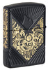 Back shot of Zippo 2024 Collectible of the Year Windproof Lighter standing at a 3/4 angle.