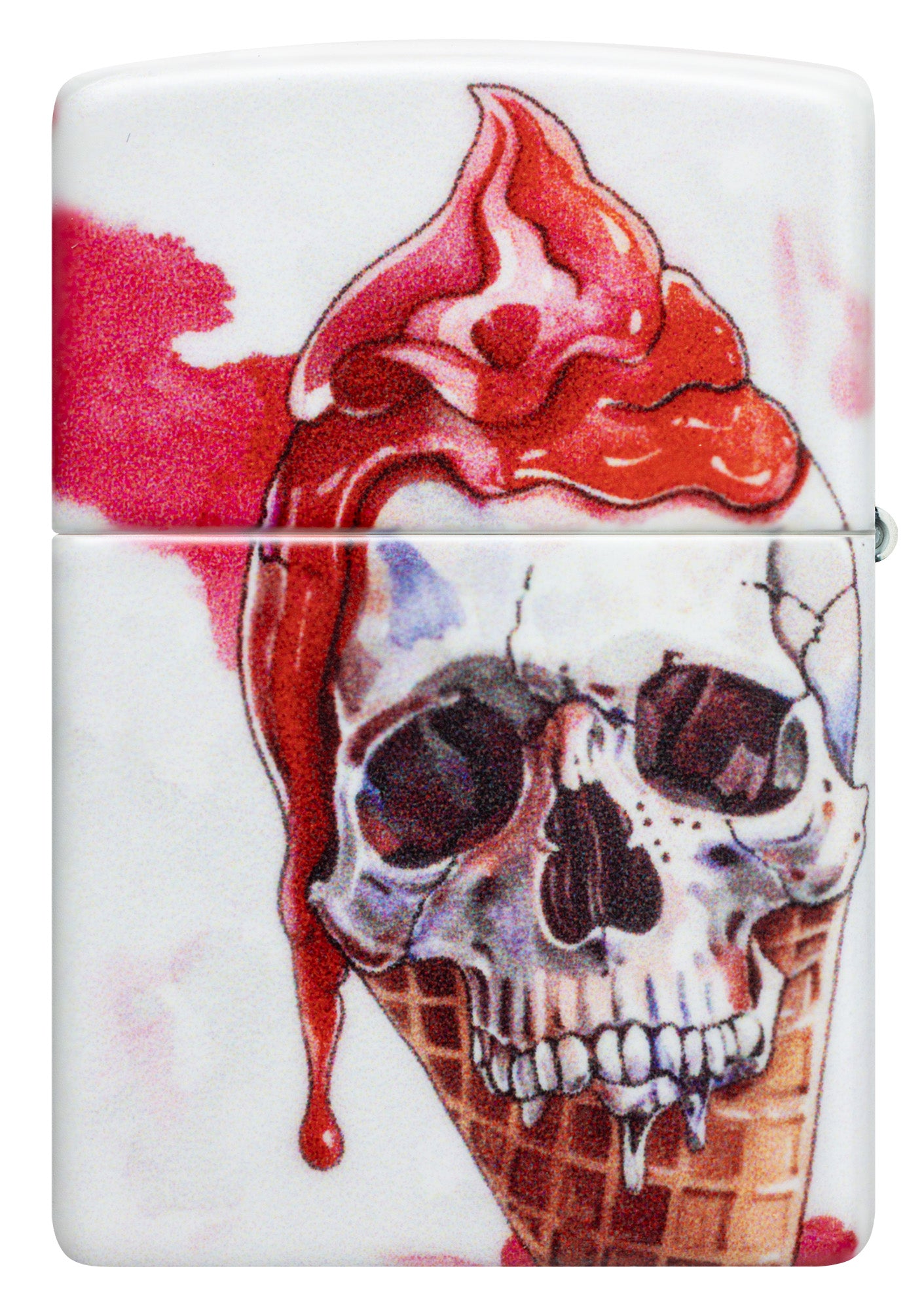 Back view of Zippo I Scream Cone Design 540 Matte Windproof Lighter.