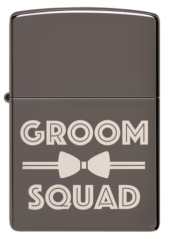 Front of Groomsquad Design Windproof Lighter