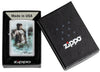 Zippo Luis Royo Street Chrome Windproof Lighter in its packaging.
