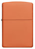 Front view of Classic Orange Matte Windproof Lighter