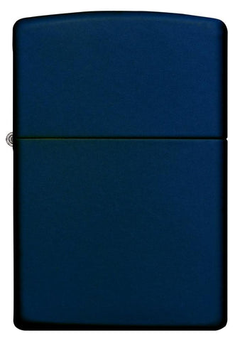 Front shot of Classic Navy Matte Windproof Lighter 