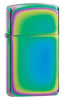 Front shot of Slim® Multi Color Windproof Lighter standing at a 3/4 angle.