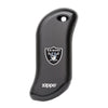 Front of black NFL Las Vegas Raiders: HeatBank 9s Rechargeable Hand Warmer