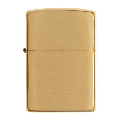 Back view of Armor® Brushed Brass Windproof Lighter