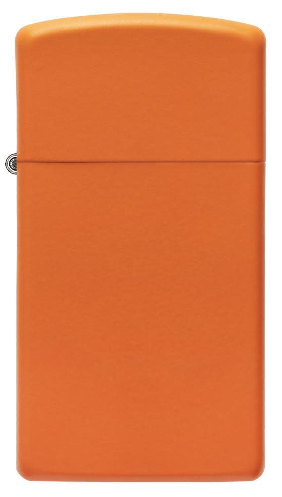 Slim® Orange Matte Windproof Lighter Front View