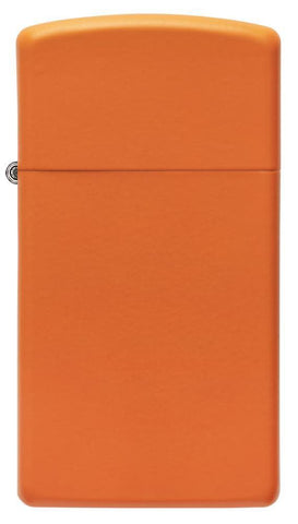 Slim® Orange Matte Windproof Lighter Front View