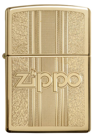Front view of the Zippo and Pattern Design