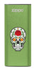Front of Rose Sugar Skull: Green HeatBank® 3-Hour Rechargeable Hand Warmer