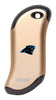 Front of champagne NFL Carolina Panthers: HeatBank 9s Rechargeable Hand Warmer
