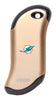 Front of champagne NFL Miami Dolphins: HeatBank 9s Rechargeable Hand Warmer