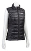 Zippo Ladies Packable Down Vest zipped up, showing at an angle