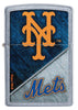 Front shot of MLB® New York Mets™ Street Chrome™ Windproof Lighter.