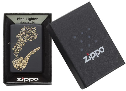 Pipe & Smoke Windproof Lighter in its packaging