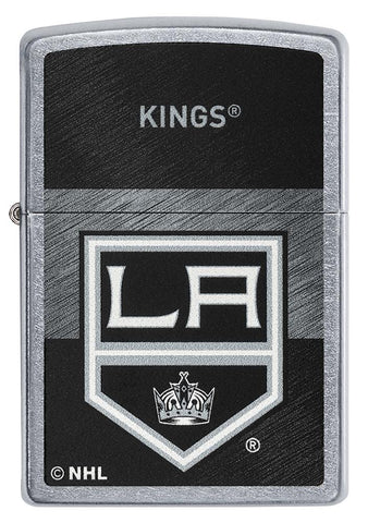 Front of NHL® LA Kings Street Chrome™ Windproof Lighter