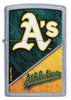 Front shot of MLB® Oakland Athletics™ Street Chrome™ Windproof Lighter.