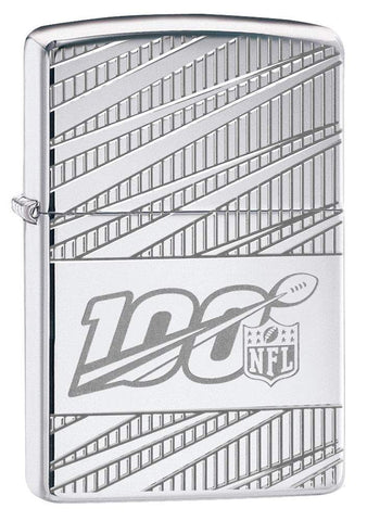 Front view of the NFL 100th Anniversary Lighter shot at a 3/4 angle