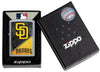 MLB® San Diego Padres™ Street Chrome™ Windproof Lighter in its packaging.