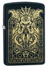 Front shot of Zippo Windproof Cthulhu Lighter standing at a 3/4 angle