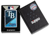 MLB® Tampa Bay Rays™ Street Chrome™ Windproof Lighter in its packaging.