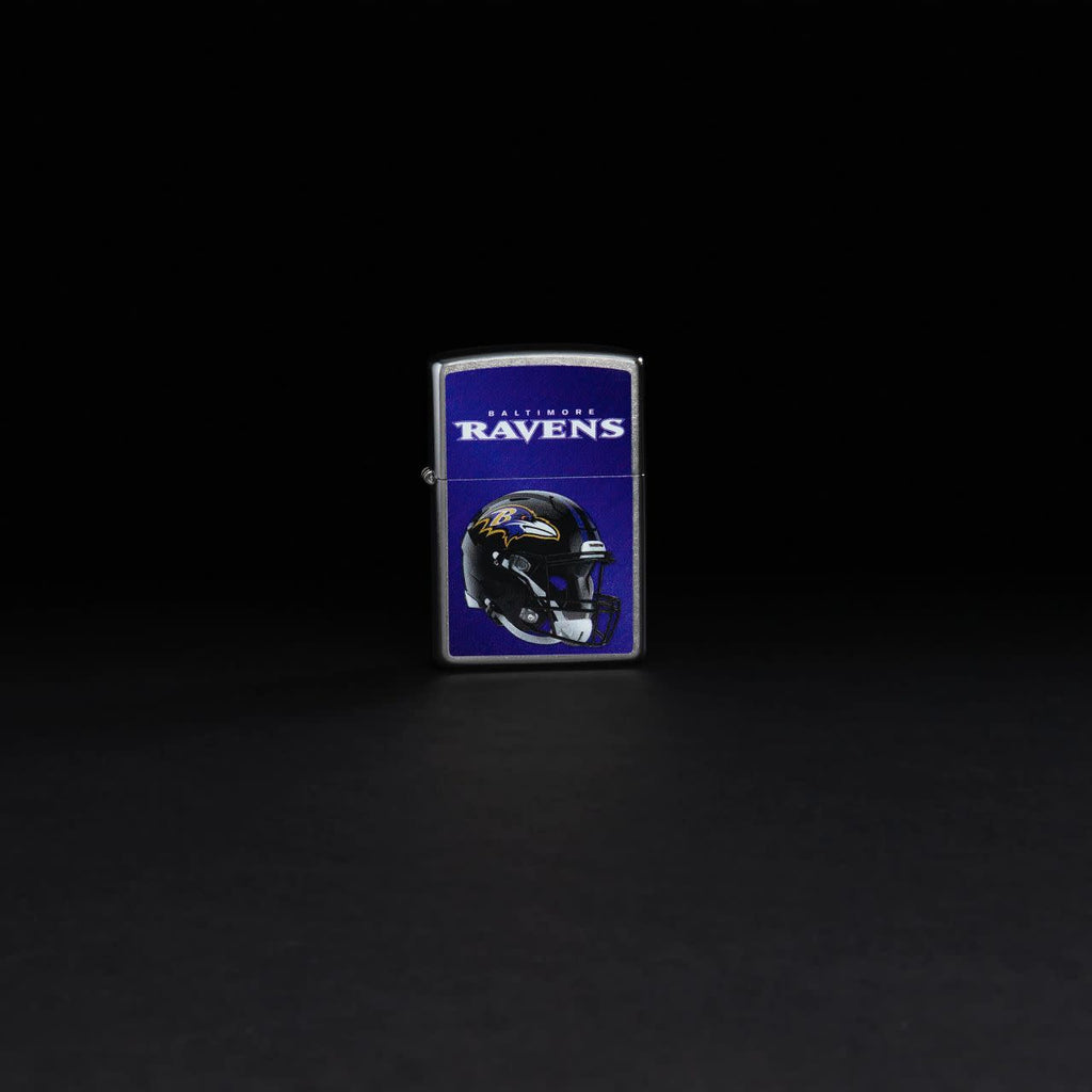 Lifestyle image of NFL Baltimore Ravens Helmet Street Chrome Windproof Lighter