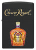 Front shot of Crown Royal® Logo Black Matte Windproof Lighter.
