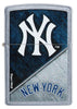 Front shot of MLB® New York Yankees™ Street Chrome™ Windproof Lighter.