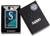 MLB® Seattle Mariners™ Street Chrome™ Windproof Lighter in its packaging.