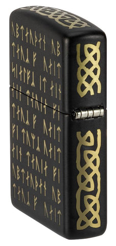 Assassin's Creed® Valhalla - Runes Pocket Lighter closed showing the hinge side of the lighter