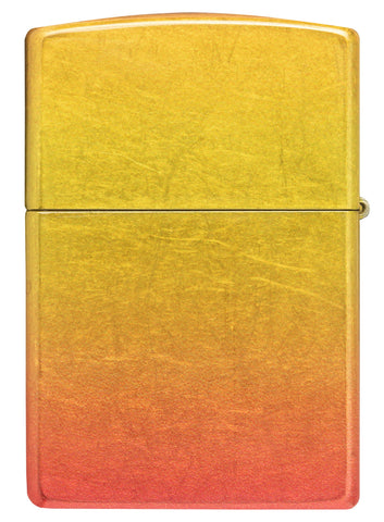 Back shot of Ombre Orange Yellow 540 Fusion Windproof Lighter.