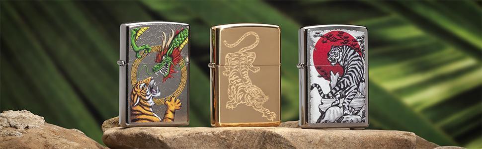 Banner for the Tiger Lighters collection