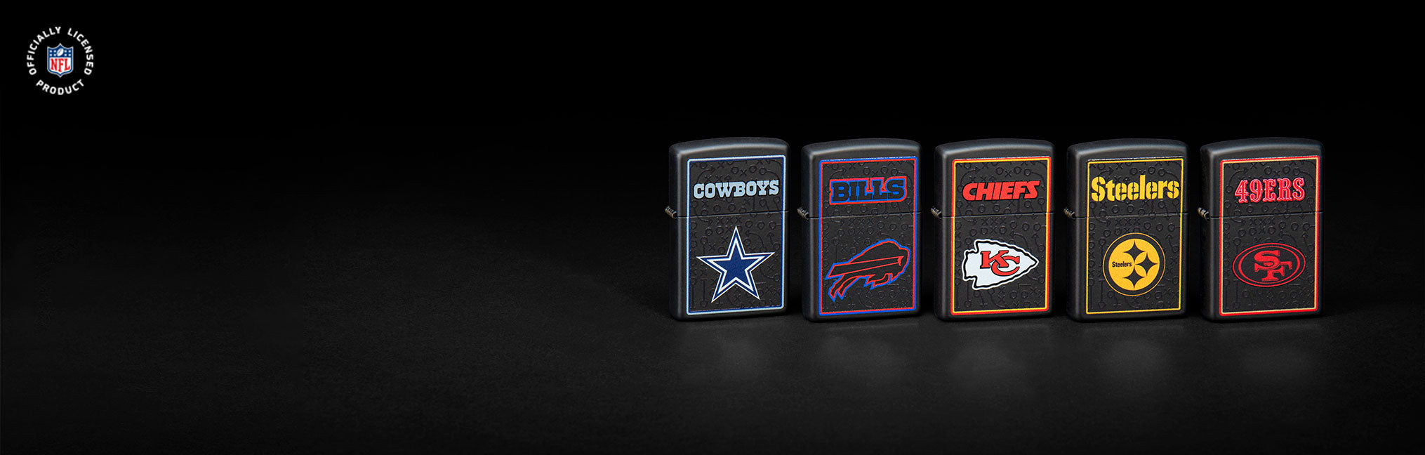 Banner for the 2024 NFL Lighters collection