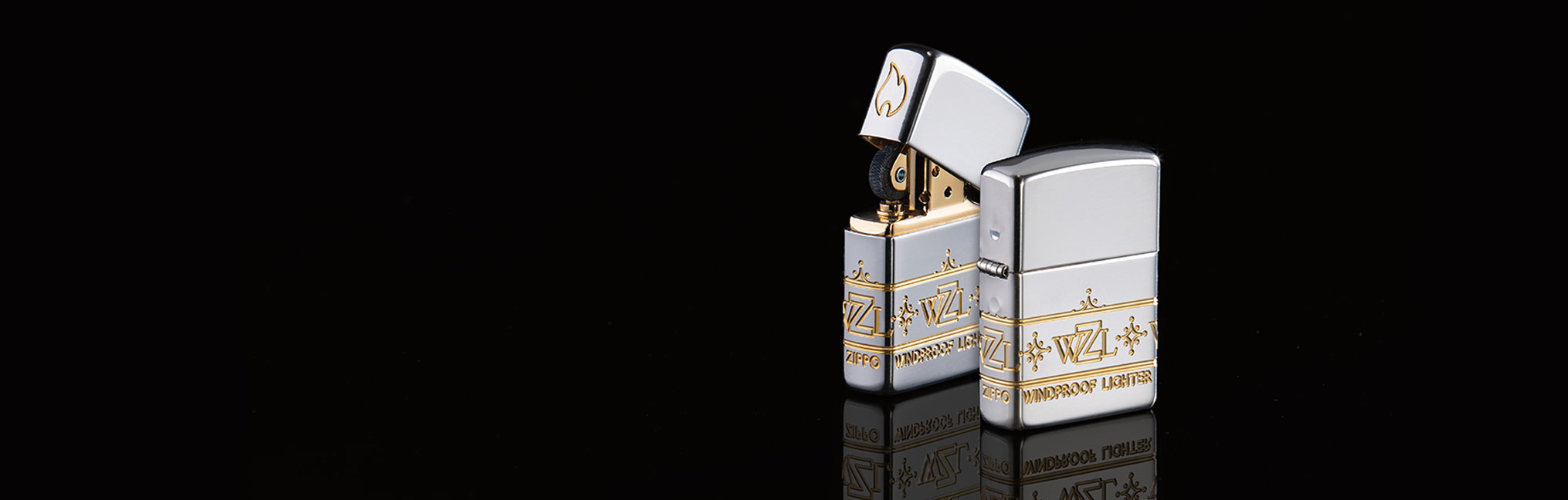 Banner for the Precious Metal Lighters collection