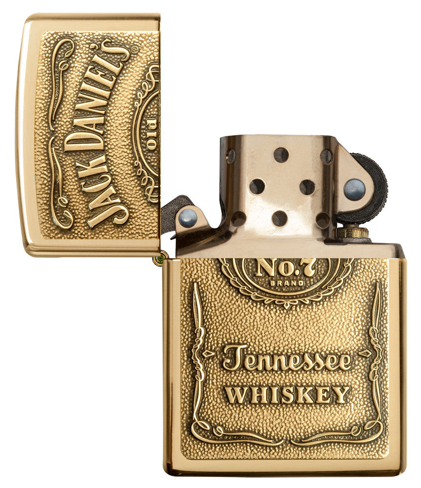 【25％OFF】 Daniel's® Jack Tennessee Lighter Brass Emblem Whiskey その他