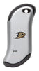 Front shot of NHL Anaheim Ducks: HeatBank® 9s Silver Rechargeable Hand Warmer
